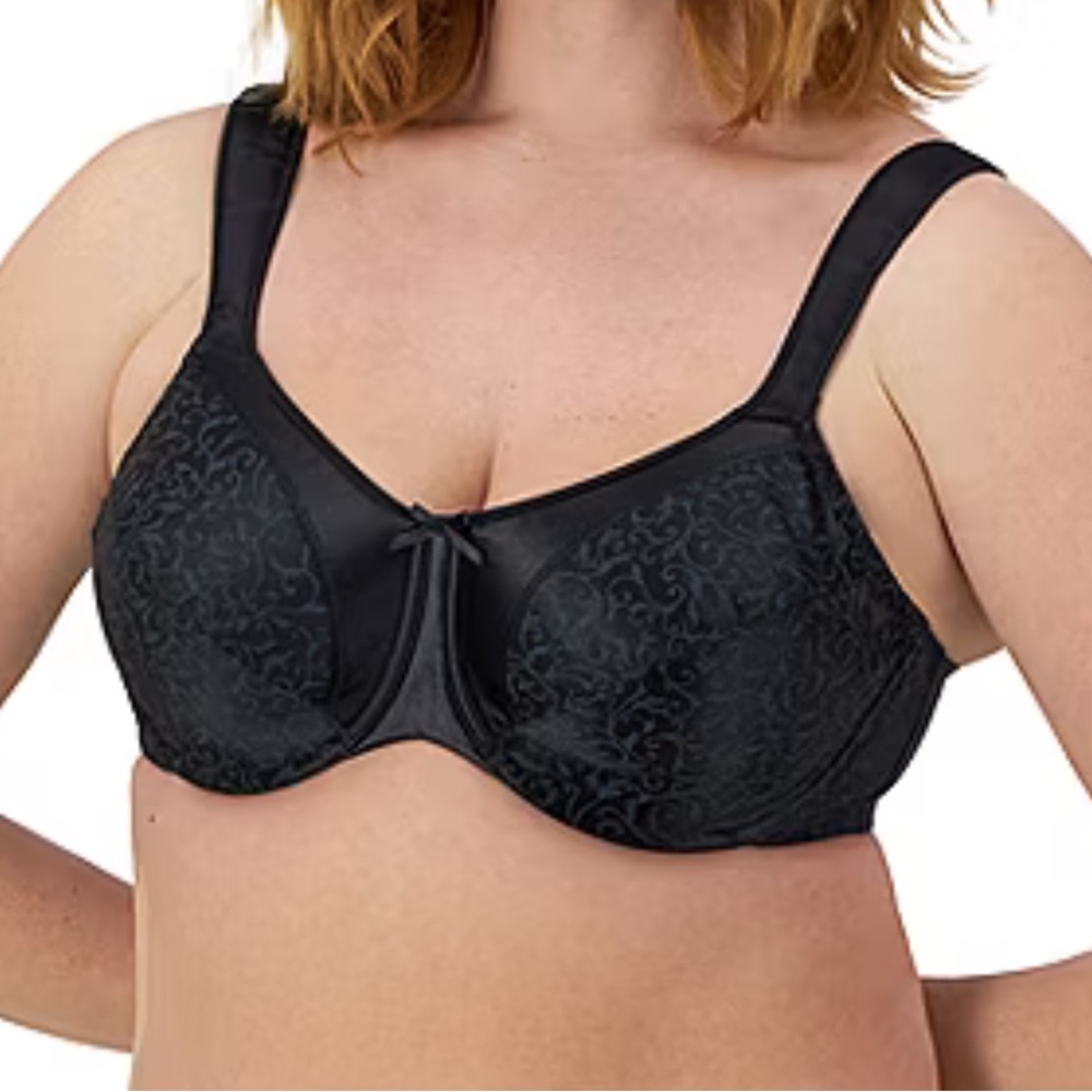 Bali Satin Tracings Full Coverage Underwire Minimizer Bra 3562 sz 36G